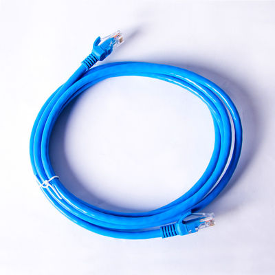 Cavo di toppa blu di Lan Cable CCA Cat6 UTP di Ethernet dell'isolamento 1.5m dell'HDPE