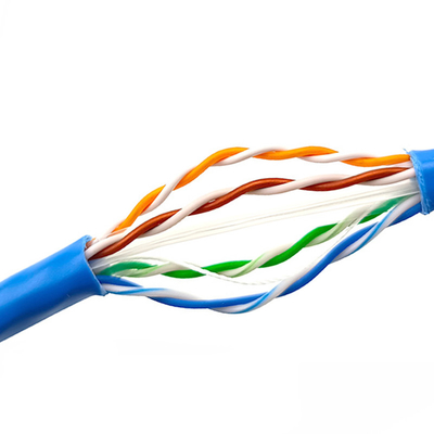 Rivestimento di PVC del cavo della rete di Gigabit Ethernet Cat6 LAN Cable 23AWG UTP
