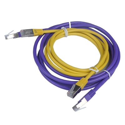 Cavo di Ethernet su misura del centro Cat6 STP del cavo di toppa Cat6 di 1m 8
