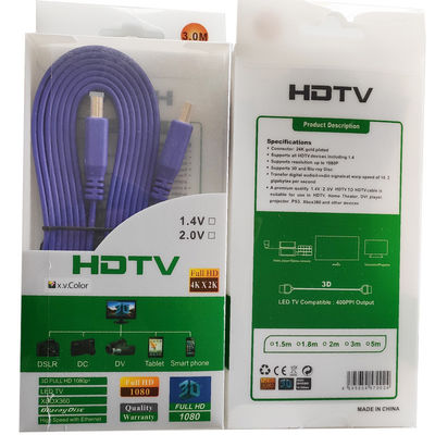 Cavo piano del computer TV HD 3m HDMI CCS con il connettore di doratura